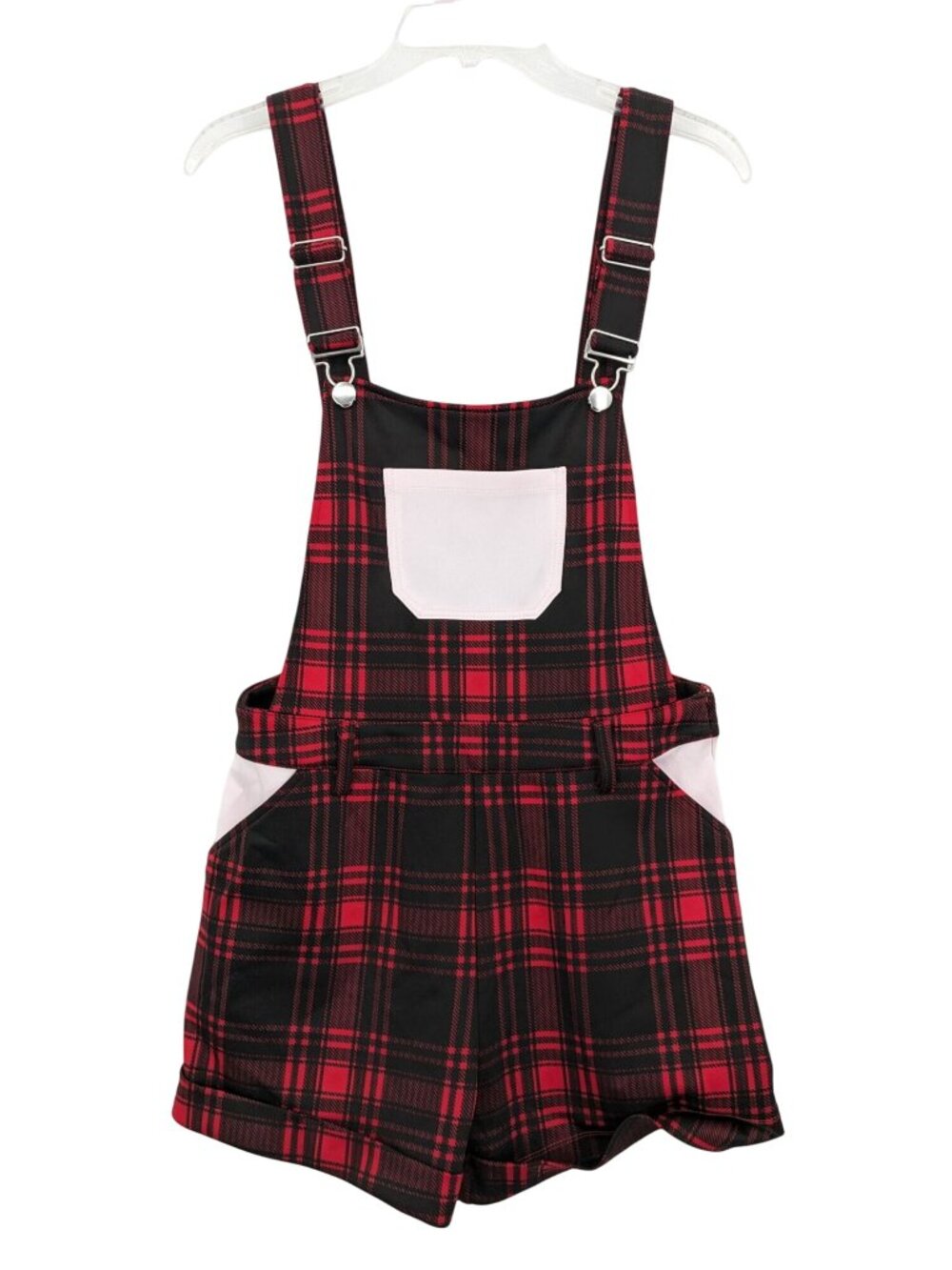 Tartan Plaid Overall Shorts Grunge Punk Alt Grunge Festival Y2K Skater Small